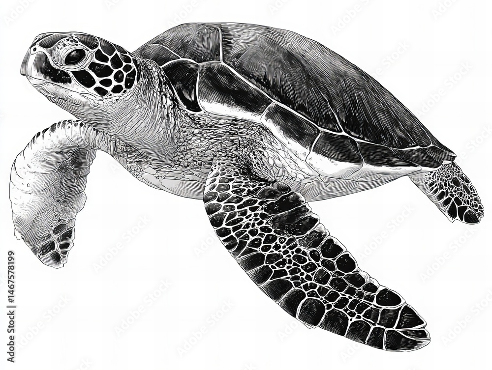 Obraz premium turtle on a white background
