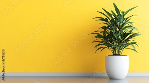 Empty room with plant