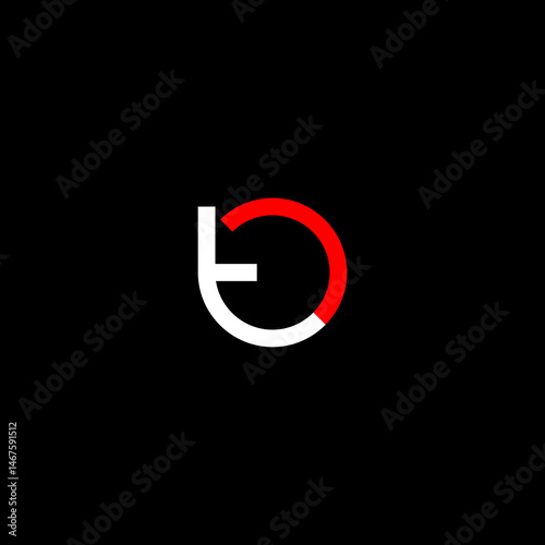 abstract o and t letter logo