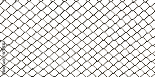 The texture of the metal mesh on a white background. Torn steel, metal mesh with holes
