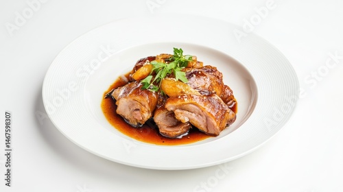 Imperial-style pork knuckle, tender and glistening