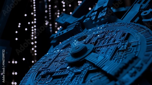 Futuristic circuit board design (2)