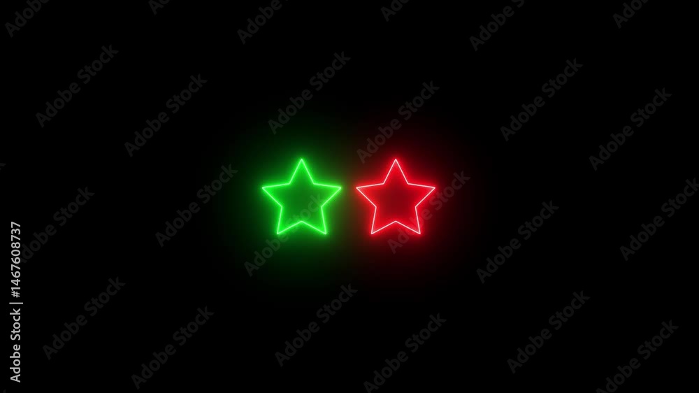 neon tow star rating icon animated video ,animation video isolated on alpha channel background. Animated of 2 stars rating isolated on transparent background with alpha channel in 4K neon tow star rating icon animated video ,animation video isolated on alpha channel background. Animated of 2 stars rating isolated on transparent background with alpha channel in 4K