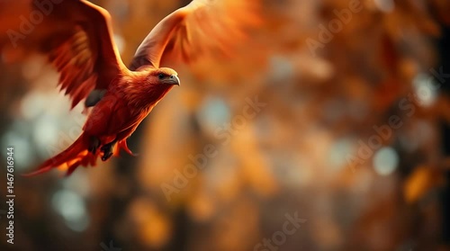 Realistic Phoenix Bird