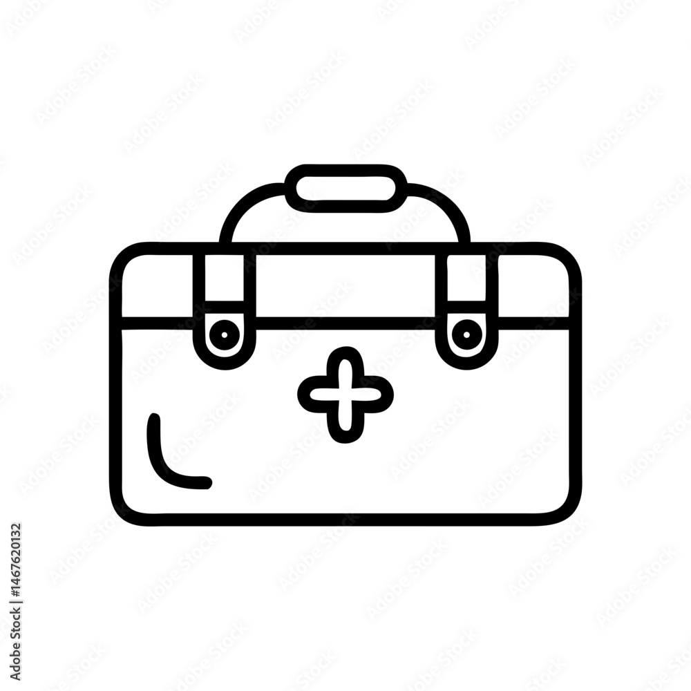 Icon of a doctorchest / first aid kit Icon of a doctorchest / first aid kit