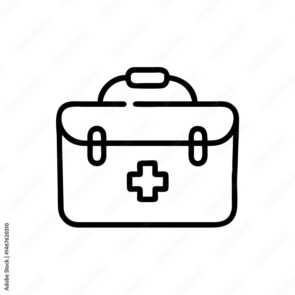 Icon of a doctorchest / first aid kit Icon of a doctorchest / first aid kit