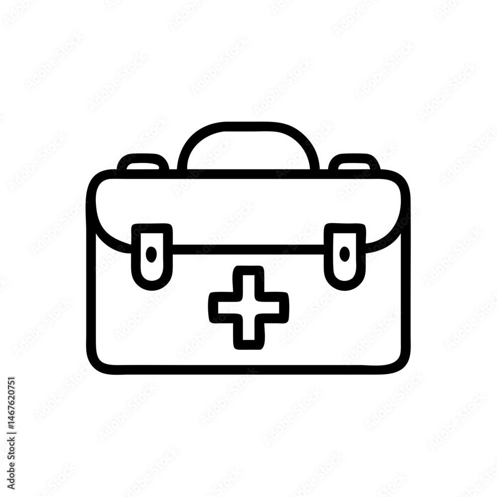 Icon of a doctorchest / first aid kit Icon of a doctorchest / first aid kit