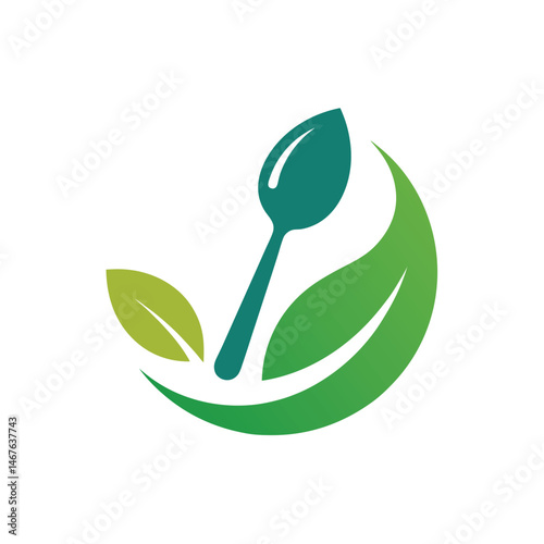 Leaf and Spoon Logo for Organic Restaurants