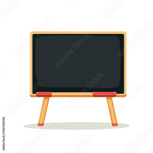 Teacher Chalkboard Flat vector, minimalist design, isolated on a white background.