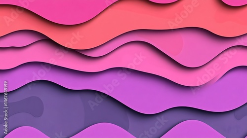 Abstract layered wavy colors (4)