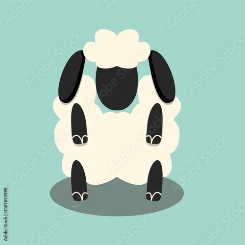 Cute sheep for eid design