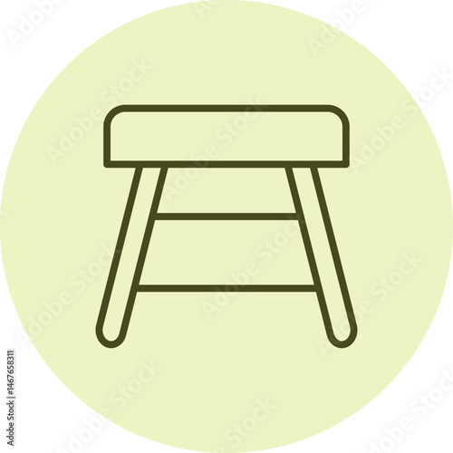 Bar Stool pentaglow, vector, pixel perfect, illustrator file 

