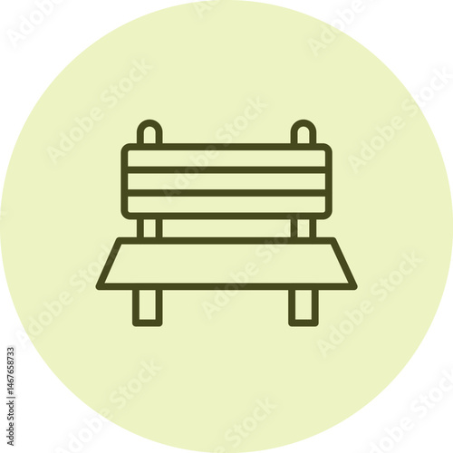 Bench pentaglow, vector, pixel perfect, illustrator file 

