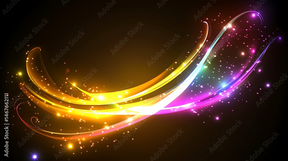 Obraz premium Abstract light trails (6)