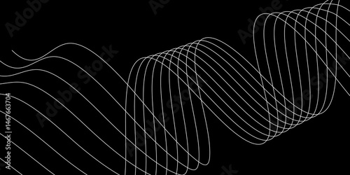 Abstract background with a glowing abstract waves. Abstract wave element for design. Digital frequency track equalizer, Futuristic background design. Light painting photography.