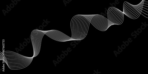 Abstract background with a glowing abstract waves. Abstract wave element for design. Digital frequency track equalizer, Futuristic background design. Light painting photography.