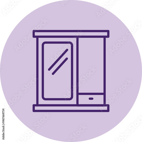 Wardrobe pentaglow, vector, pixel perfect, illustrator file 
