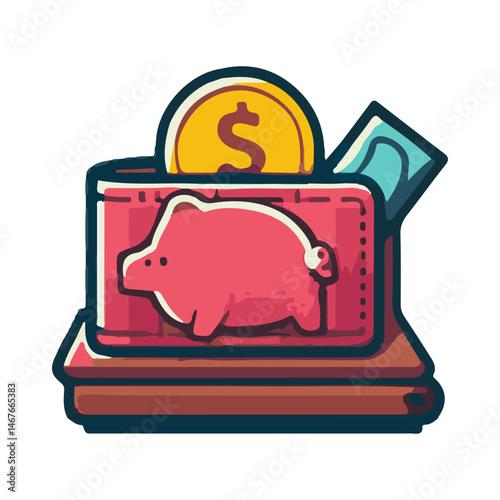 
wallet illustration design
