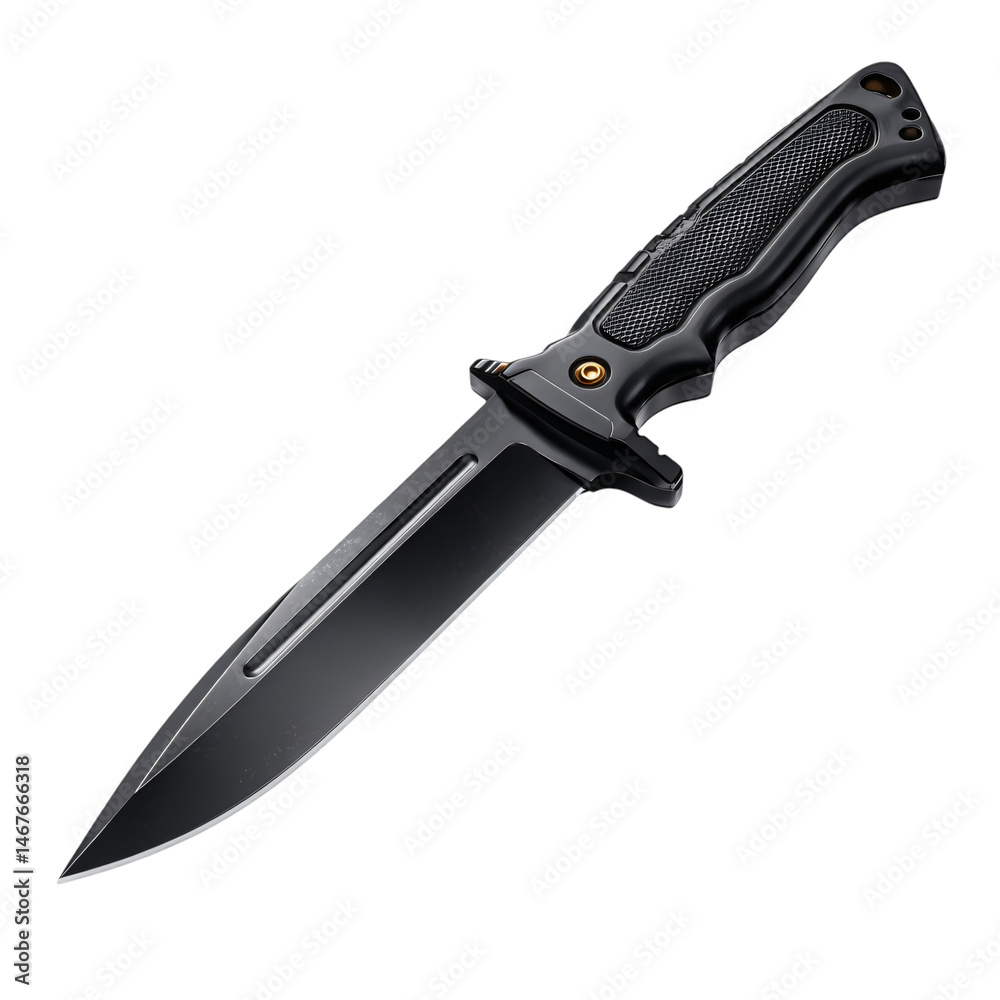 Obraz premium tactical combat knife isolated die cut 