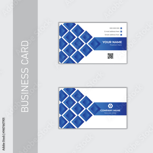 Vector corporate modern business card design template .