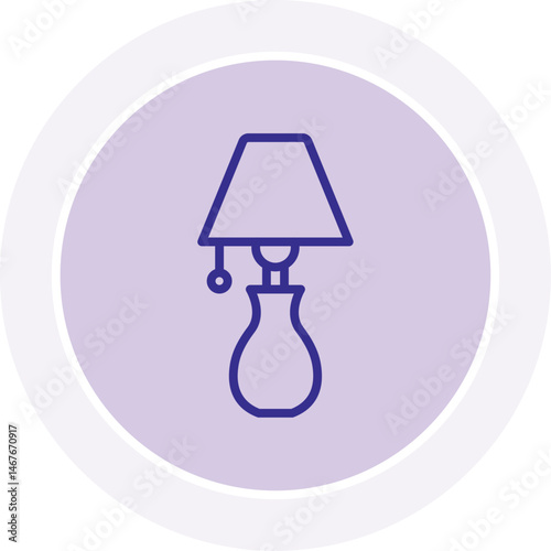 Light Lamp color circle icon, vector, pixel perfect, illustrator file 
