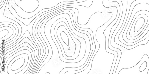 Topographic map contour background. Line map with elevation.Topography and geography map grid abstract backdrop, Luxury black abstract .