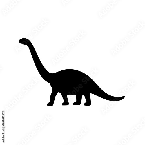 Simple Diplodocus Icon Prehistoric Dinosaur