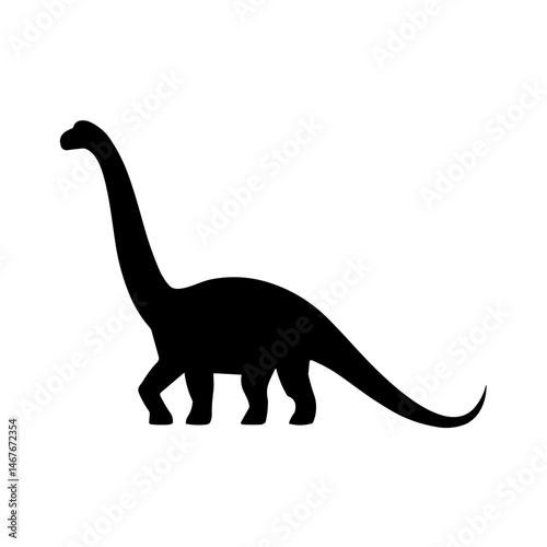Simple Diplodocus Icon Prehistoric Dinosaur