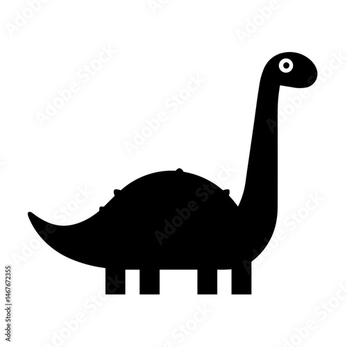 Simple Diplodocus Icon Prehistoric Dinosaur