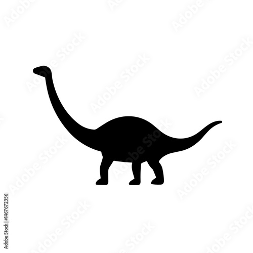 Simple Diplodocus Icon Prehistoric Dinosaur