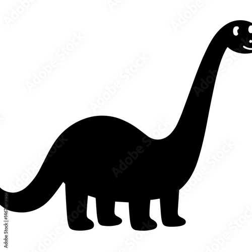Simple Diplodocus Icon Prehistoric Dinosaur