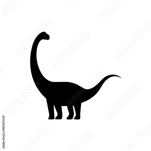 Simple Diplodocus Icon Prehistoric Dinosaur