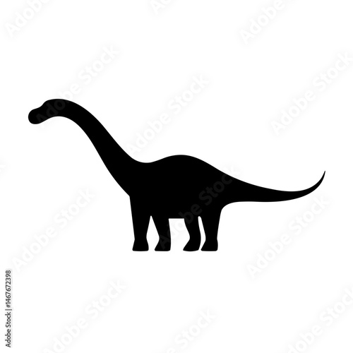 Simple Diplodocus Icon Prehistoric Dinosaur