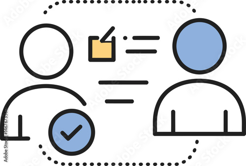 Candidate Selection Process,Job Application Review,Hiring and Approval Concept,Employee Selection with Check Mark,Recruitment and Onboarding Process Vector AI Generative