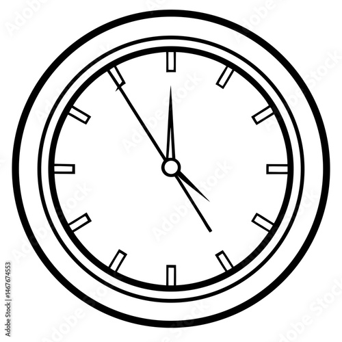 wall clock icon vector template, wall clock template