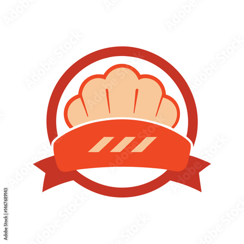 Vintage Bakery Logo with Bread Icon for Cafe or Bakery