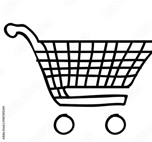 Einkauf, Symbol. EInkaufswagen icon, Vektor