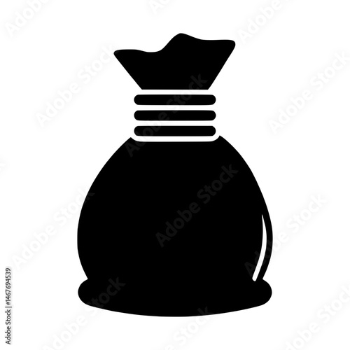 Simple Sack Icon - Money Bag Vector