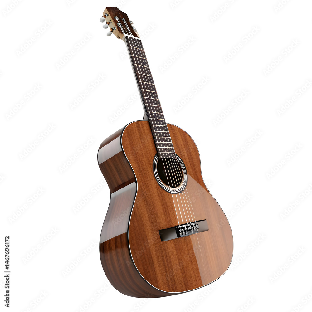 Obraz premium Wooden Acoustic Guitar for Music Artwork