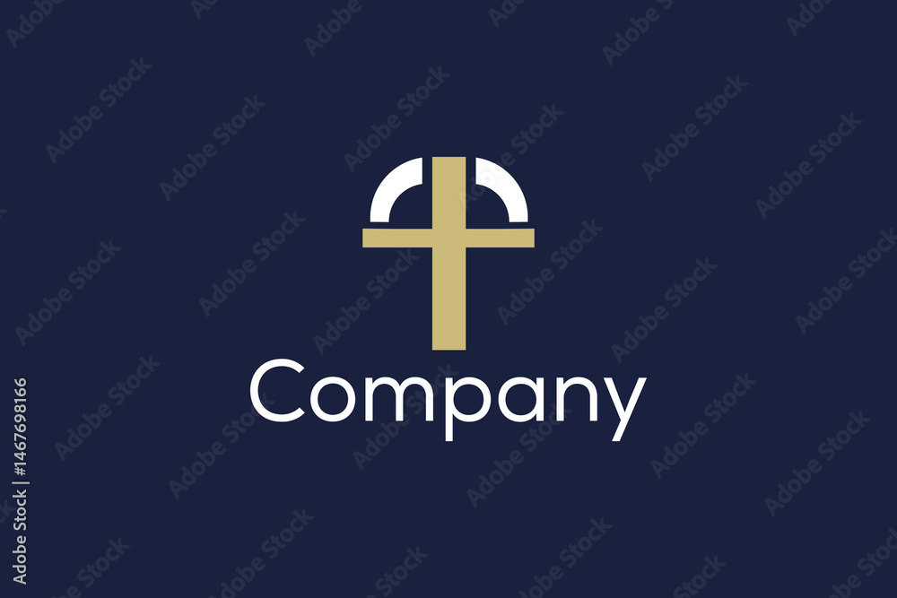 Obraz premium simple letter t logo icon vector design template concept