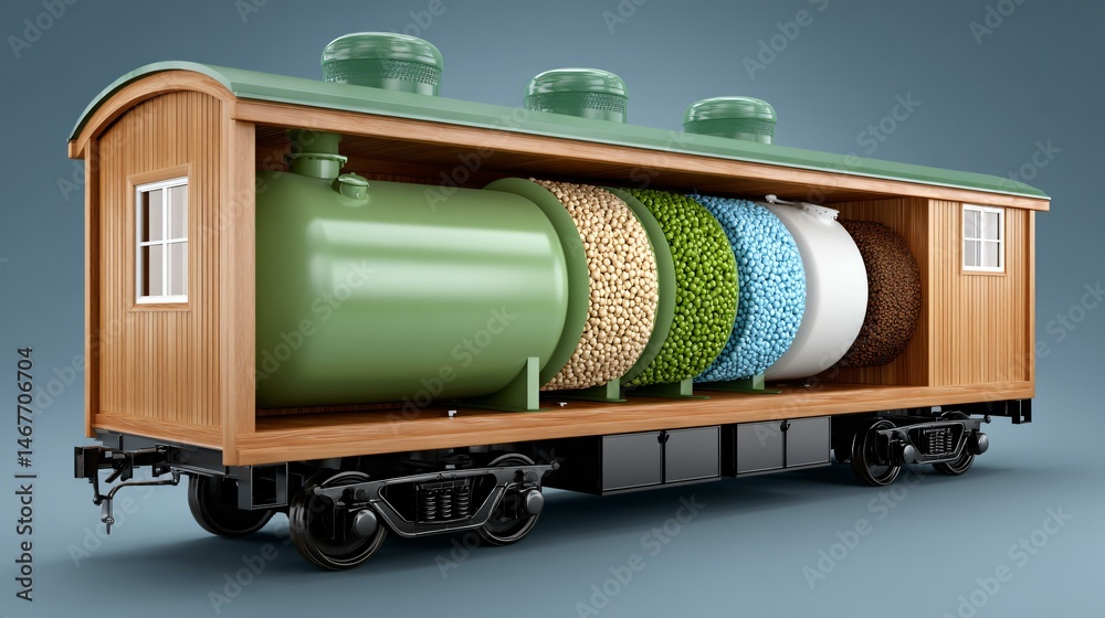 Cross-section infographic showing biogas digester heating coils, insulation layers, and heat exchanger units transferring thermal energy to maintain optimal fermentation temperature