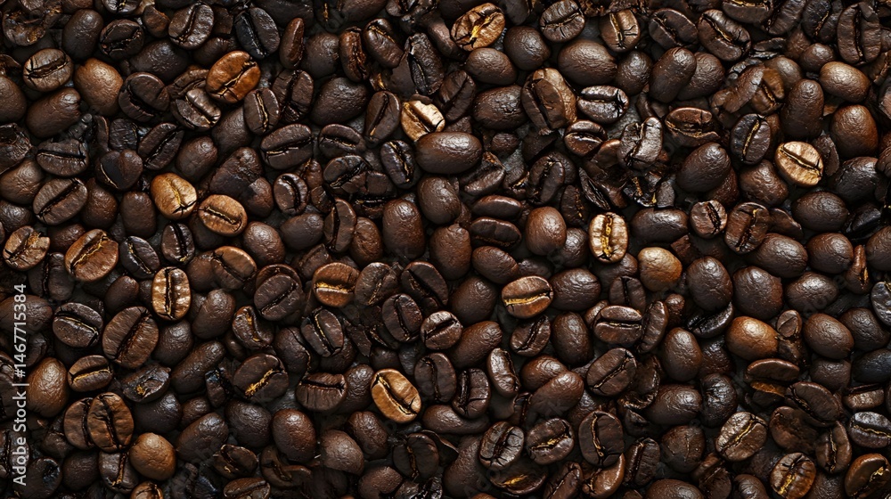 Obraz premium Close-up of coffee beans
