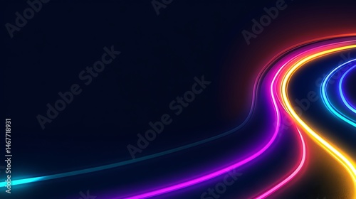 Abstract neon light trails (4)