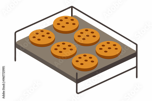 chocolate cake isolated on white