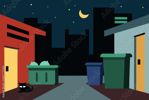 night city in the night