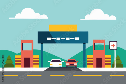 cars on the road
