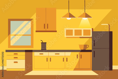 vector illustration of a kitchen