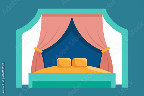 vector illustration of a bedroom