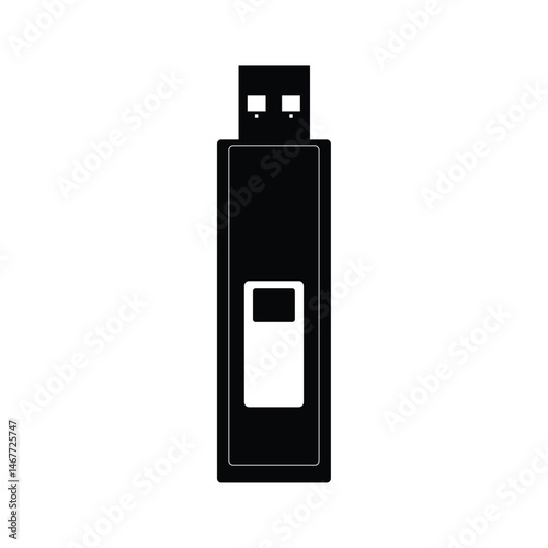 vector usb sillhoute