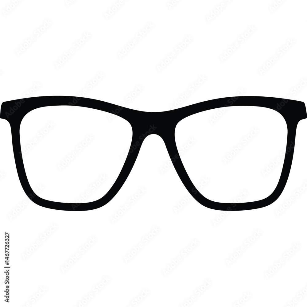 Fototapeta premium Bold rectangular eyeglass frames provide modern, minimalist style for anyone needing corrective lenses today